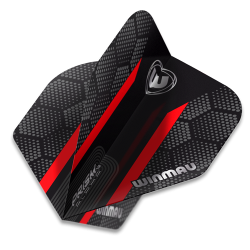 Winmau Winmau Prism Alpha Extra Thick Black & Red Stripe - Dart Flights