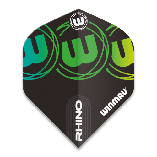 Winmau Winmau Rhino Extra Thick Logo Gradient Green V2 - Dart Flights