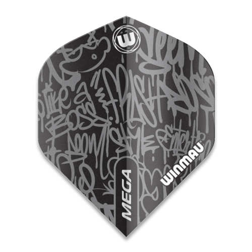 Winmau Winmau Mega Standard Graphic Black - Dart Flights