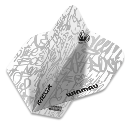 Winmau Winmau Mega Standard Graphic White - Dart Flights