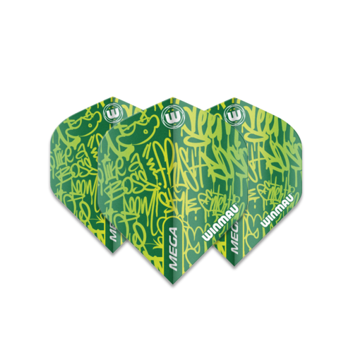 Winmau Winmau Mega Standard Graphic Green - Dart Flights