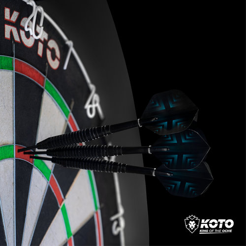 KOTO 2 KOTO Black Brass Darts + 90 Pieces Accessories - Steeldarts