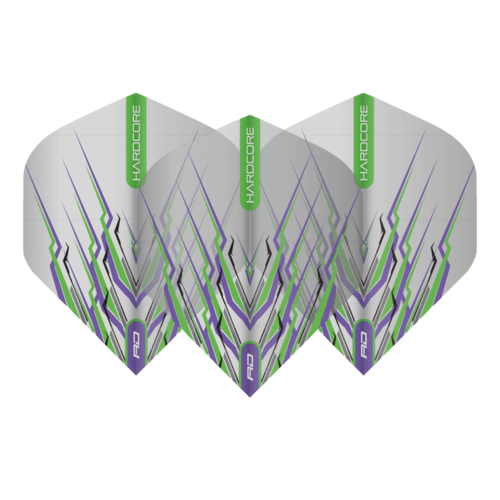 Red Dragon Red Dragon Peter Wright Hardcore Mohawk Purple/Green - Dart Flights