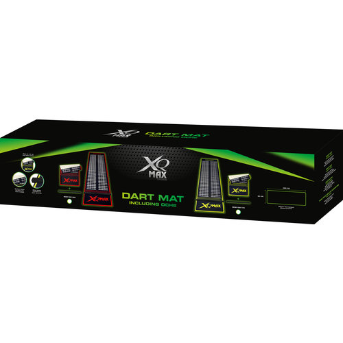 XQMax Darts XQMax Oche Checkout Green/Black Dartmatte