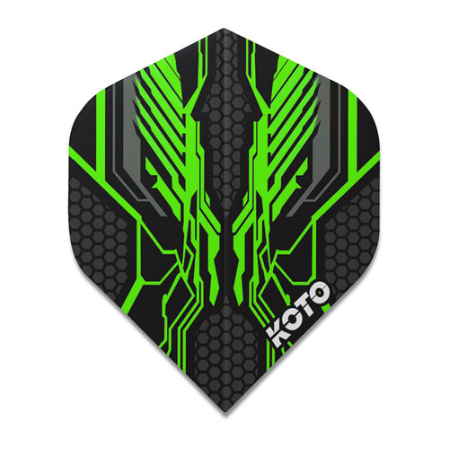 KOTO KOTO ZIZ-Wing NO2 Green - Dart Flights