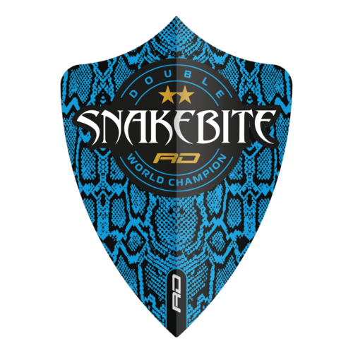 Red Dragon Red Dragon Peter Wright Snakebite Double World Champion Freestyle Blue Skin - Dart Flights