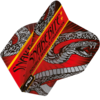 Red Dragon Red Dragon Peter Wright Snakebite Double World Champion Black & Red - Dart Flights