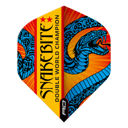 Red Dragon Red Dragon Peter Wright Snakebite Double World Champion Blue & Orange - Dart Flights