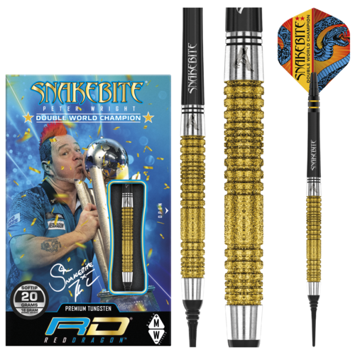 Red Dragon Red Dragon Peter Wright Double World Champion SE Gold 85% Softdarts