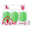 L-Style L-Style Champagne Flight EZ L3 Shape Neon Green - Dart Flights