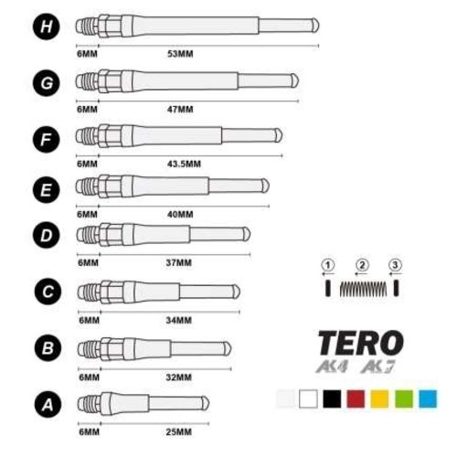 CUESOUL Cuesoul - Tero Flight System AK7 - Ice Clear - Dart Shafts