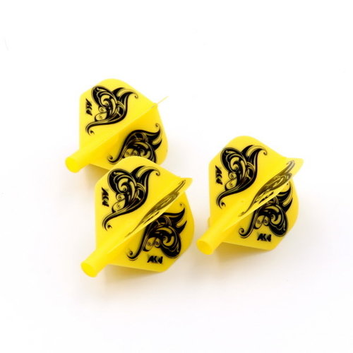 CUESOUL Cuesoul - Tero Flight System AK4 Flower - Yellow Standard - Dart Flights