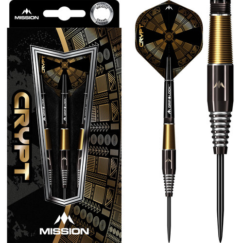 Mission Mission Crypt Black & Gold PVD M2 90% - Steeldarts