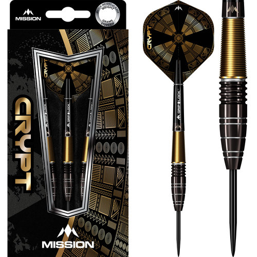 Mission Mission Crypt Black & Gold PVD M1 90% - Steeldarts