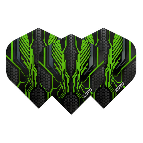 KOTO KOTO ZIZ-Wing NO2 Green - Dart Flights