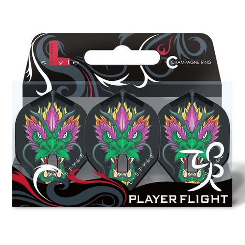 L-Style L-Style Champagne Flight L1 Standard Jules van Dongen Black - Dart Flights