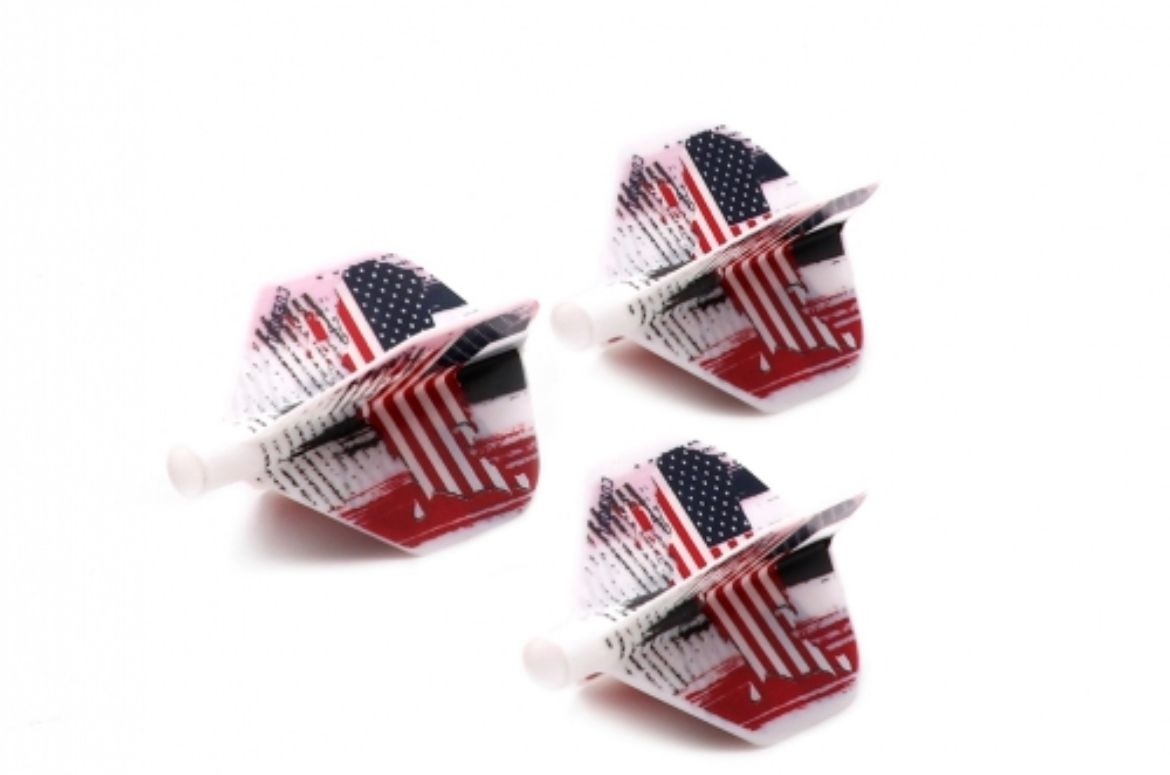 CUESOUL Plumas de Dardos TERO AK4 Varias Formas degradados, Juego de 3 Piezas