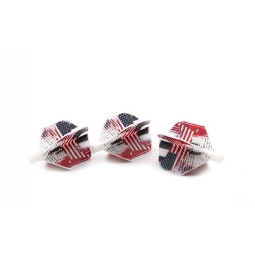 CUESOUL Cuesoul - Tero Flight System AK4 - American Flag Standard - Dart Flights