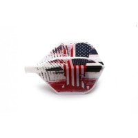 Cuesoul - Tero Flight System AK4 - American Flag Standard - Dart Flights CUESOUL Cuesoul - Tero Flight System AK4 - American Flag Standard - Dart Flights