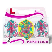 L-Style Champagne Flight L3 Shape Mikuru Suzuki V5 Mix - Dart Flights L-Style L-Style Champagne Flight L3 Shape Mikuru Suzuki V5 Mix - Dart Flights