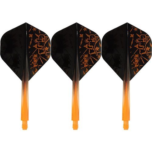 Condor Condor Axe - Matt Campbell Ginja Ninja Small - Black & Orange - Dart Flights