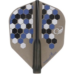 Cosmo Darts - Fit Flight AIR Geometric Honeycomb Shape - Dark Black