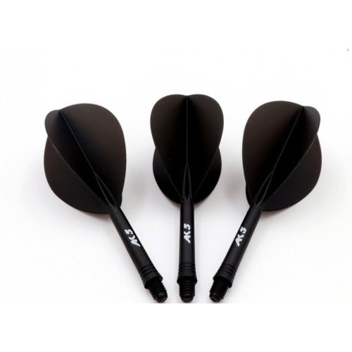 CUESOUL Cuesoul - Tero Flight System AK5 Rost Teardrop - Black - Dart Flights