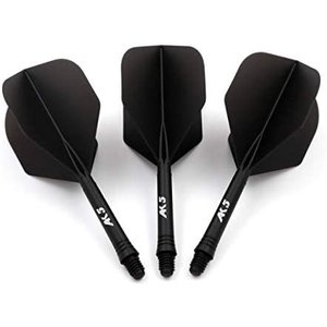 Cuesoul - Tero Flight System AK5 Rost Standard - Black - Dart Flights