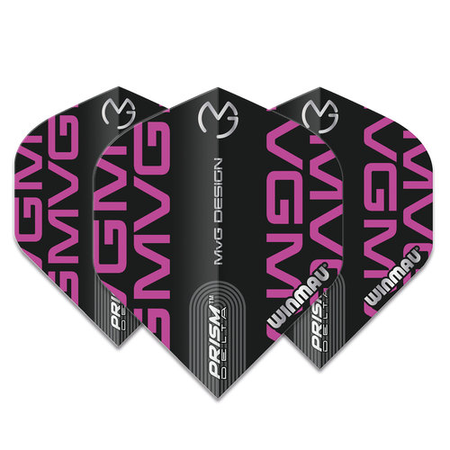 Winmau Winmau Prism Delta MVG Design Black/Pink - Dart Flights