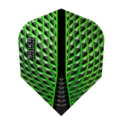 Harrows Harrows Silika Round NO6 Green Tough Crystalline Coated - Dart Flights