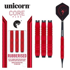 Unicorn Core Plus Rubberised Red Softdarts