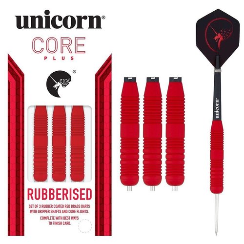 Unicorn Unicorn Core Plus Rubberised Red - Steeldarts