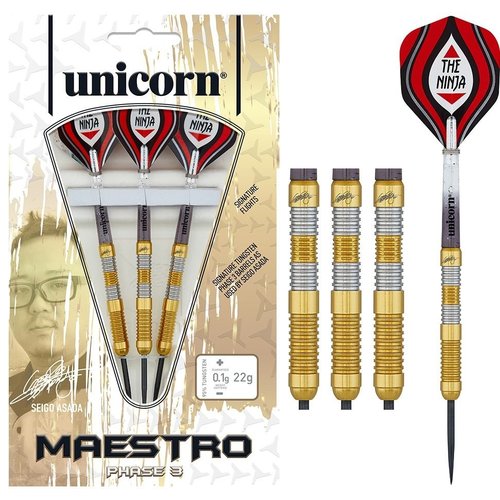 Unicorn Unicorn Seigo Asada Maestro Phase 3 95% - Gold - Steeldarts