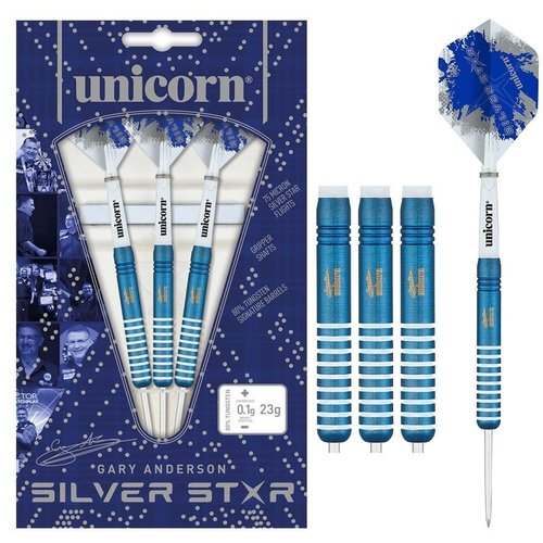 Unicorn Unicorn Gary Anderson Silver Star 80% - Steeldarts