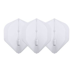 L-Style Champagne Flight EZ L1 Standard Clear White - Dart Flights