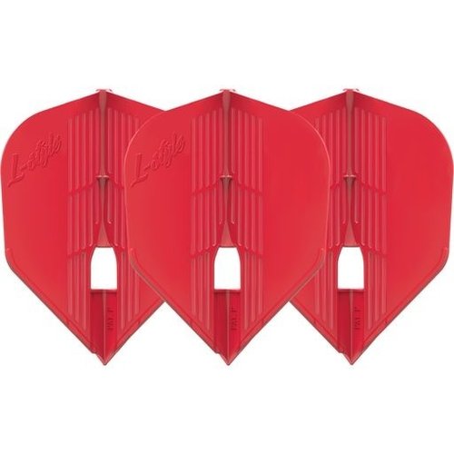 L-Style L-Style Champagne Flight Kami L3 Shape Red - Dart Flights