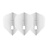 L-Style Champagne Flight L3 Shape Clear White - Dart Flights