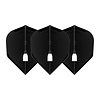 L-Style L-Style Champagne Flight L3 Shape Solid Black - Dart Flights