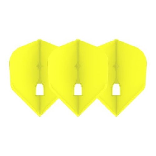 L-Style L-Style Champagne Flight L3 Shape Solid Yellow - Dart Flights