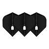 L-Style L-Style Champagne Flight L1 Standard Solid Black - Dart Flights