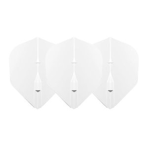 L-Style Champagne Flight EZ L3 Shape White - Dart Flights