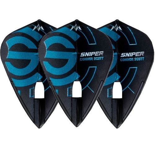 L-Style L-Style Champagne Flight L4 Kite Pro Connor Scutt V1 - Black - Dart Flights