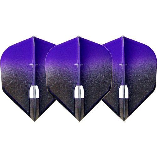 L-Style L-Style Champagne L3 Shape 2-Tone BK×Purple - Dart Flights