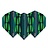 Red Dragon Hardcore Radical Green Teardrop - Dart Flights