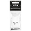 KOTO KOTO Aluminium Flight Lock Rings Black