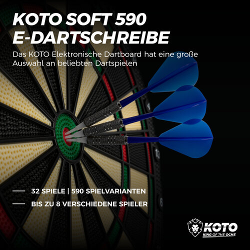 KOTO KOTO Soft 590 Elektronische Dartscheibe