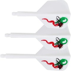 Condor Axe Flight System - Red Crown - Standard White