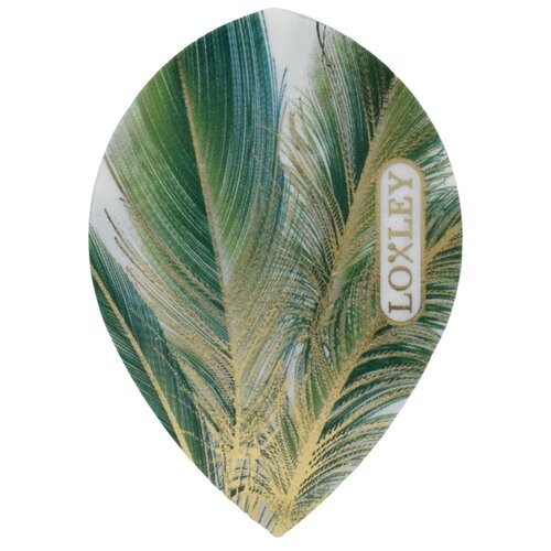 Loxley Loxley Feather Green & Gold Pear - Dart Flights