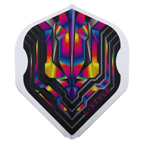 L-Style L-Style Champagne Flight EZ L1 Standard Origin Series Clear Rainbow - Dart Flights