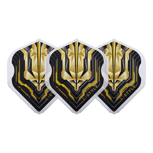 L-Style L-Style Champagne Flight EZ L1 Standard Origin Series Clear Gold - Dart Flights